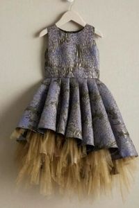 Chasing fireflies purple gold brocade tutu dress gown cy